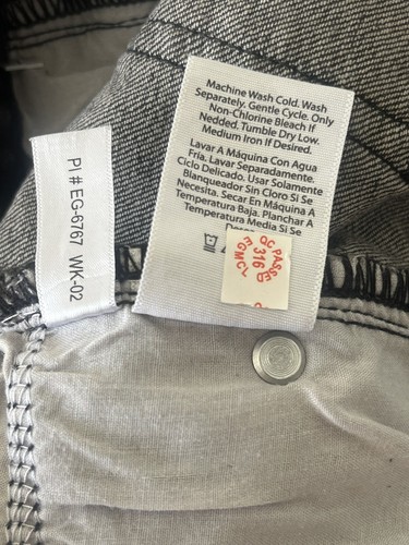NWT Jeans Black Adjustable Waist Relaxed Fit Size 12 Husky - Picture 9 of 14