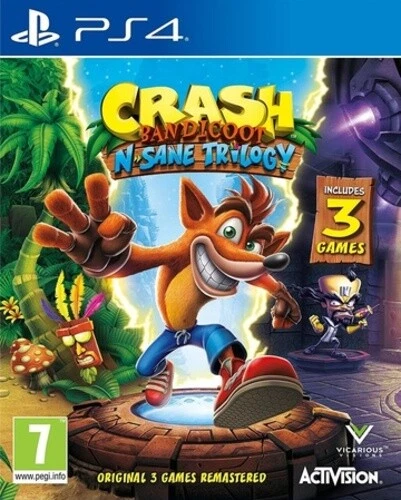 PlayStation 4 : Crash Bandicoot N.Sane Trilogy PS4 VideoGames Quality guaranteed