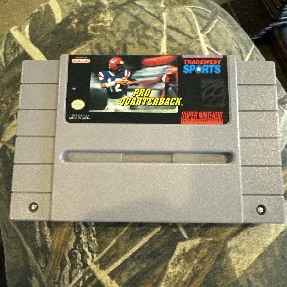 Pro Quarterback Football 92 Super Nintendo SNES Vintage original game  cartridge