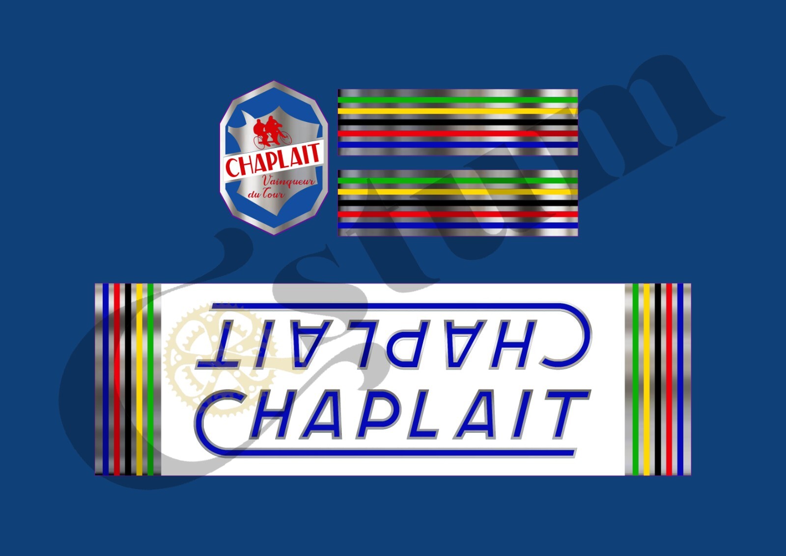 Stickers pour vélo CHAP301 autocollants anti-rayures pour masquer les défauts du cadre