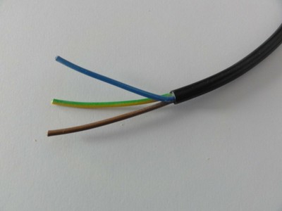 3m Stromkabel Gold Antik – H03VV-F 3x0,75mm², PVC Lampenkabel, Retro-Stil Für DIY & Leuchten