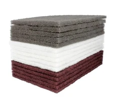 3M Scotch-Brite Hand Pads 5 each:7447(maroon), 7448(grey), 7445(white) FREE SHIP