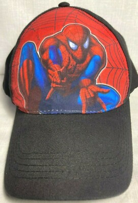 MARVEL SPIDERMAN BOY's Adjustable Back 100% COTTON BASEBALL HAT CAP