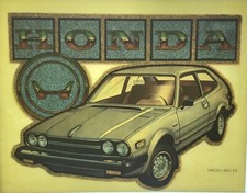 Original Vintage Honda Car Iron On Transfer