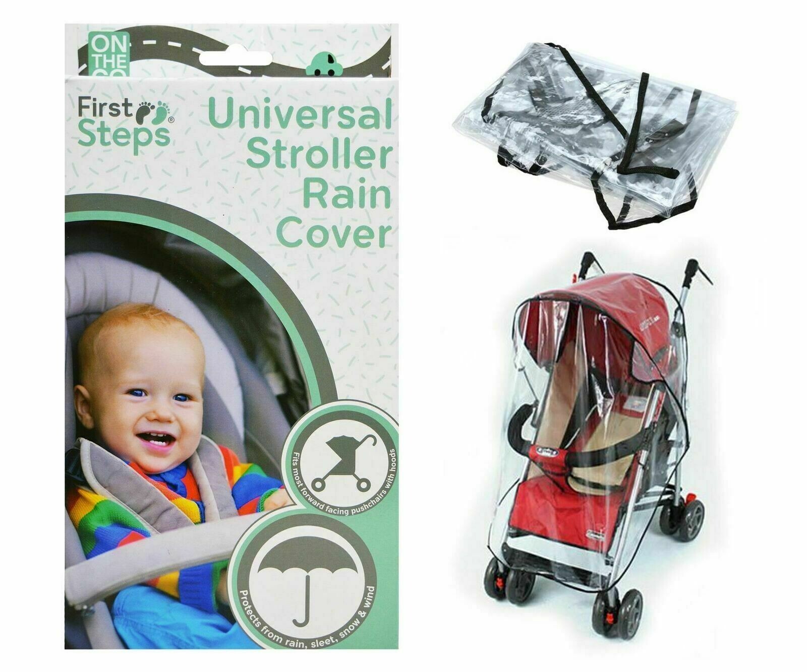 Universal Rain Cover For Pushchair Stroller Pram Double Baby Buggy Carry cot Uk