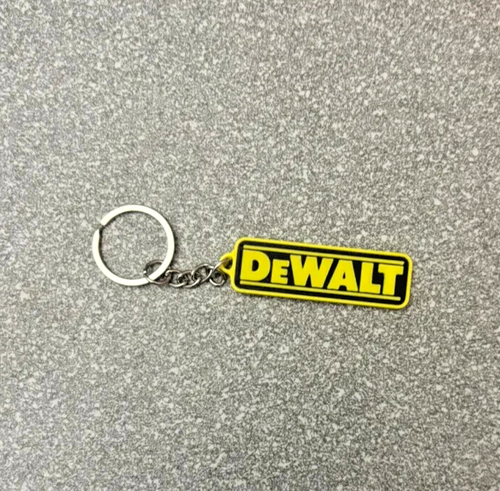 Dewalt Keychain - Black & Yellow - Inspired Keychain - Stylish Key Ring for Tool - Picture 3 of 3