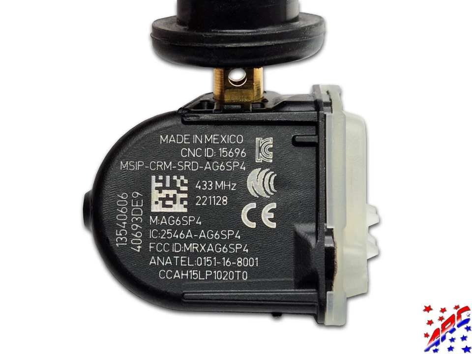 Juego Completo de 4 Genuinos OEM GM Snap-In TPMS Kit de Sensores de Presión de Neumáticos 13540606 Foto 3 de 4