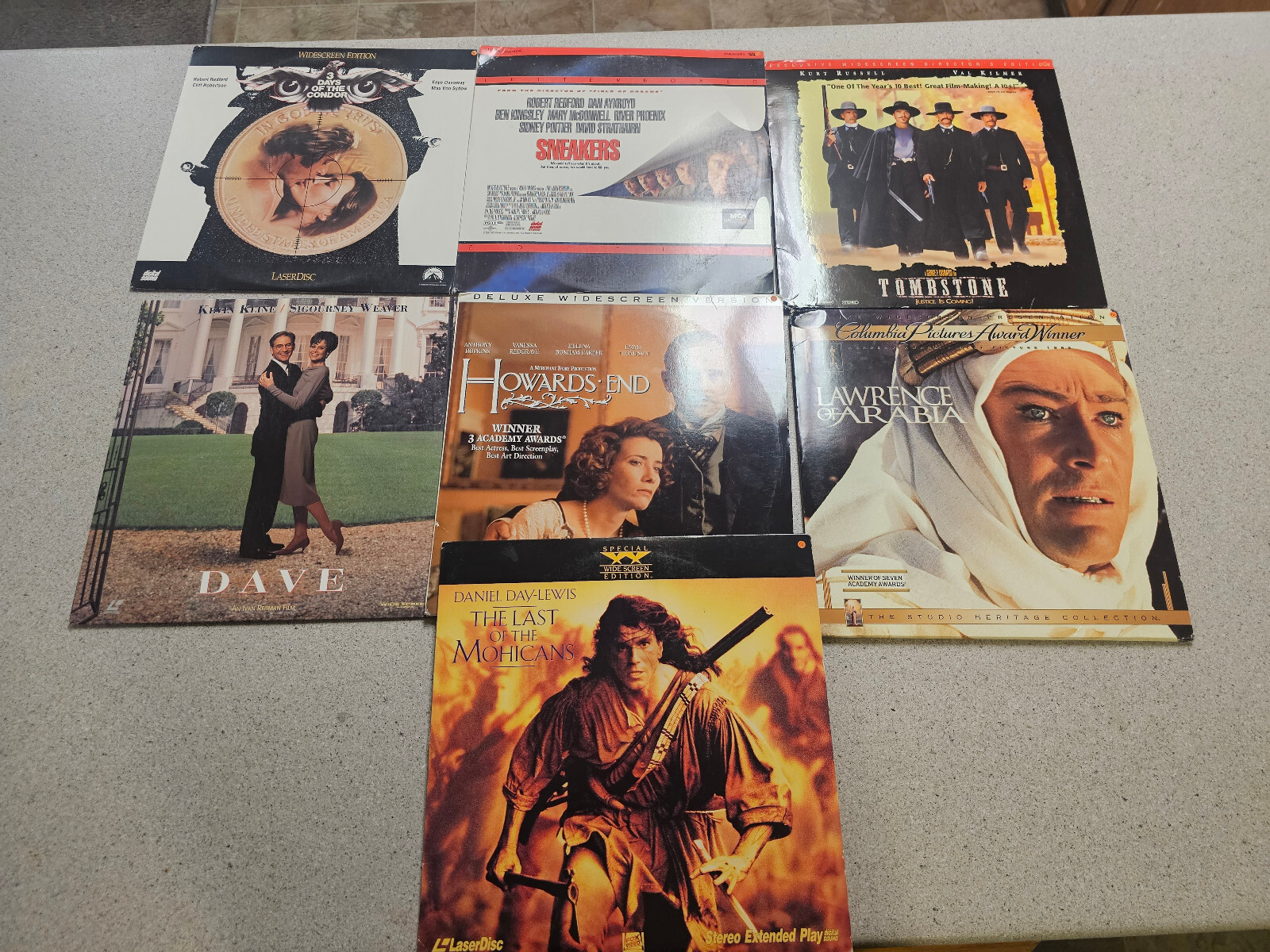LaserDisc's Lot Of 7. CLEAN TESTED.