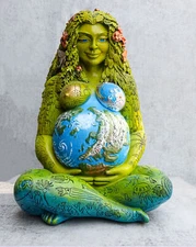 Ebros Gift Millennial Gaia Earth Mother Goddess Figurine 14" Tall by Oberon Zell
