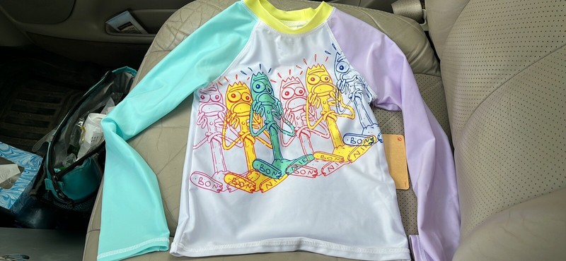Girls or boys Disney toy story Swim Shirt Rash Gaurd Sz 5-6