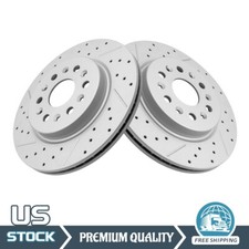 Rear Drilled Brake Rotors for Chevy Traverse Blazer GMC Acadia Cadillac XT5 XT6