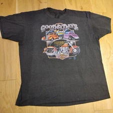 Rare Vintage Harley Davidson Shirt Mens XL 3D Emblem Good Ol Days Amsterdam Thin