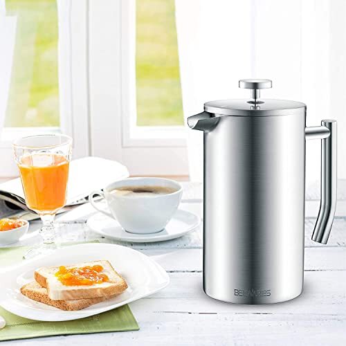 Large French Press Coffee Maker 50oz Coffee Press French Press Stainless Steel I