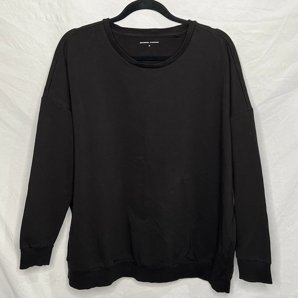 Sudadera Universal Estándar Lauren Core Terry Mujer’s Mediana 18-20 Negra Suave Foto 4 de 4