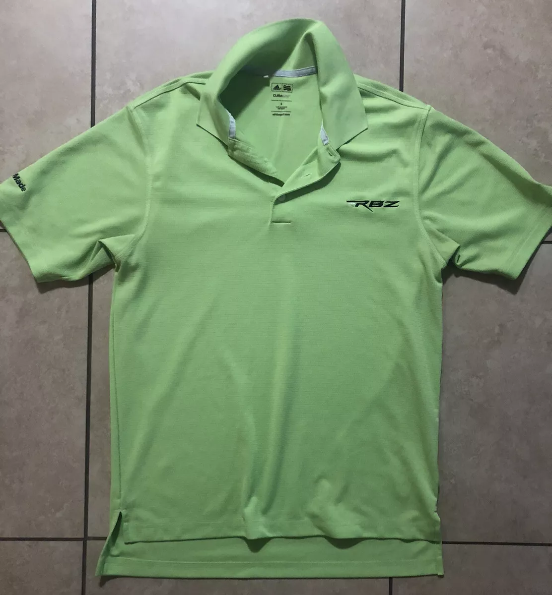Adidas lime shop green golf shirt