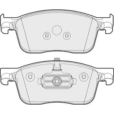 Apec Blue Front Brake Pads Set PD3795   OEM Quality Replacement Disc Pads