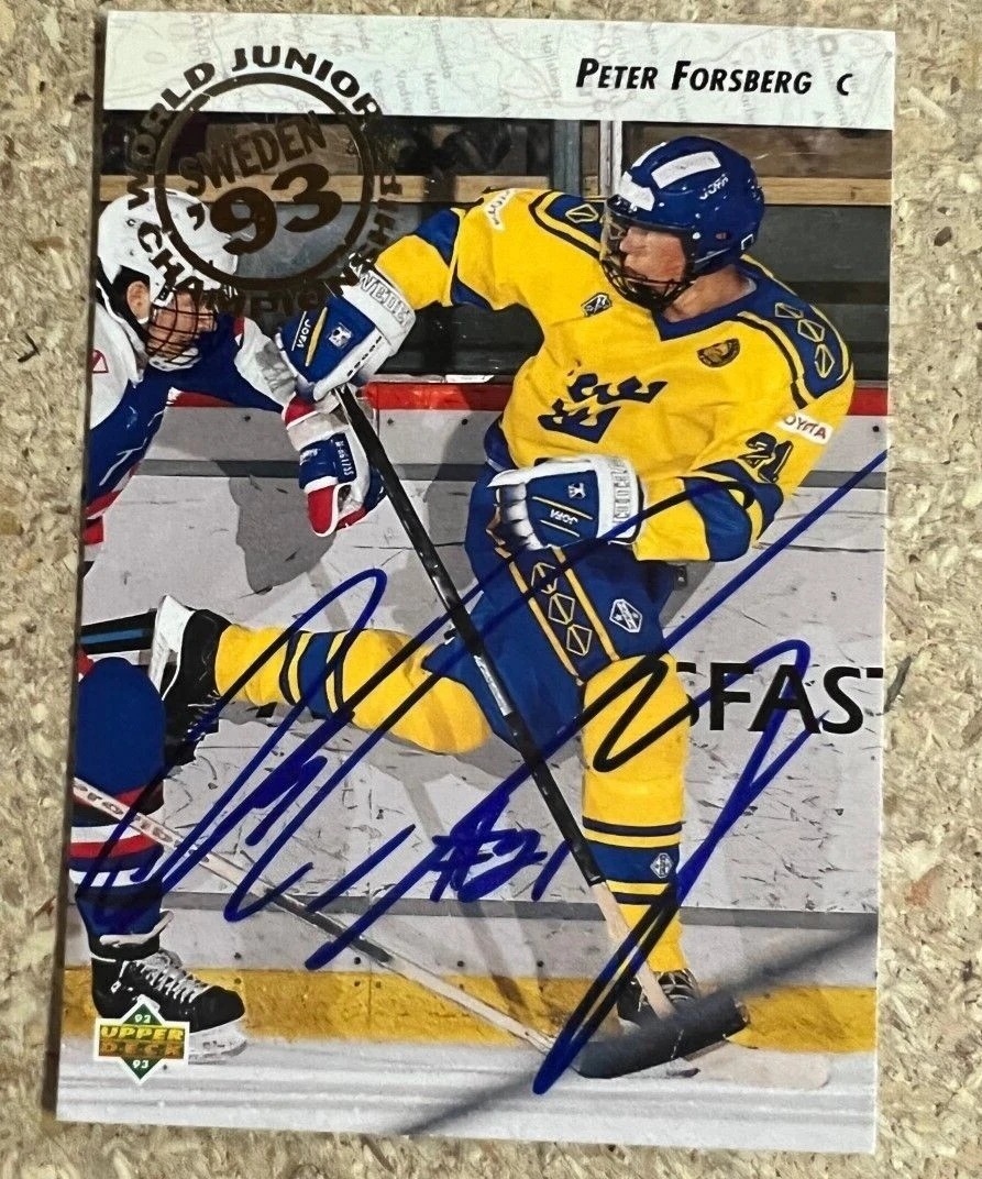 Peter forsberg autographed jersey 2025