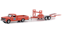 Greenlight 1:64 Dodge A.S.S Neu D-100 Tandem Car Trailer Mopar 1967 Hitch Tow