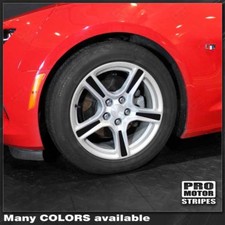 Chevrolet Camaro 2016-2021 Wheel Spokes Decals For 18 Stock Rims Choose Color