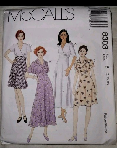 McCall's Sewing Pattern 8303 Size 8-10-12 ***Uncut & Factory Folded **Dress
