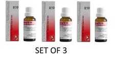 Dr. Reckeweg R19 Homeopathic Drops 22ml Glandular Support for Men 3 BOTTLE