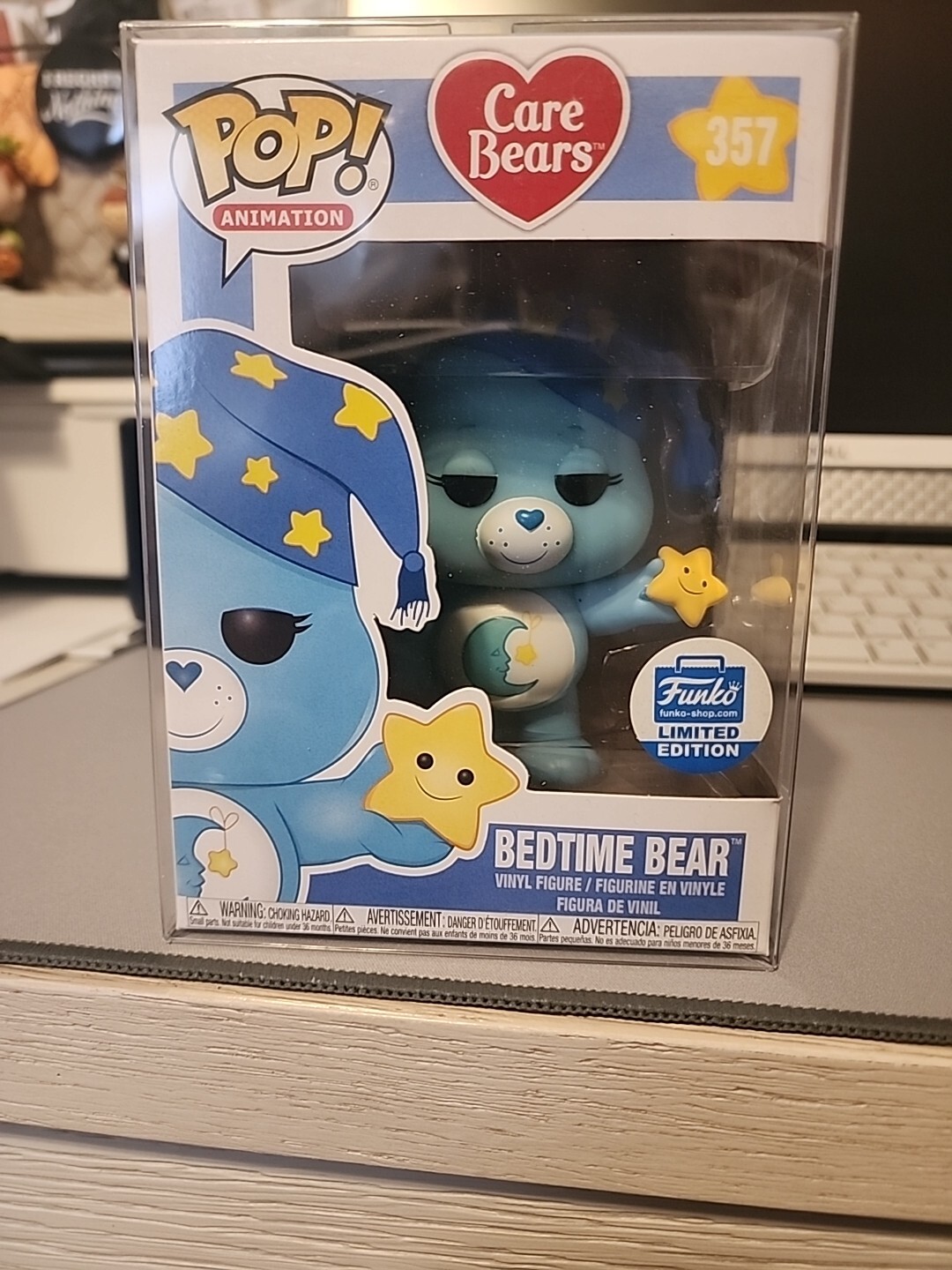 Funko Pop! Animation Care Bears Bedtime Bear #357 Vinyl Figure W/Protector