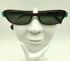 Face A Face ZOOMS 4 Burgundy Green Oval Cat Eye Sunglasses France FRAMES ONLY