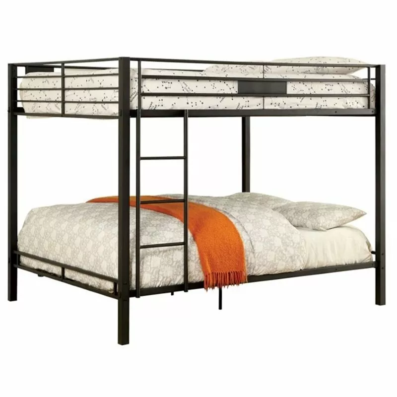 Metal queen over queen bunk bed outlet