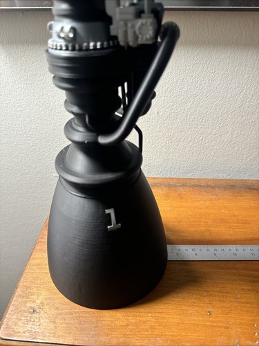 LARGE 3D Printed SpaceX Raptor 3 Engine Model - Picture 2 of 5