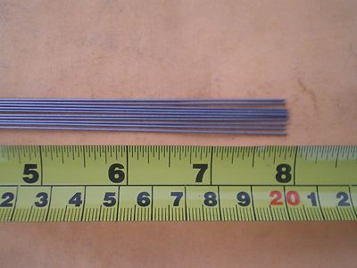 25 PCS. STAINLESS STEEL STRAIGHT LURE SHAFT WIRE FORM 0.030 X 8 INCH LONG