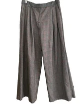 Alexander McQueen Women’s Wide Leg Menswear Trousers Sz. 42 Italy