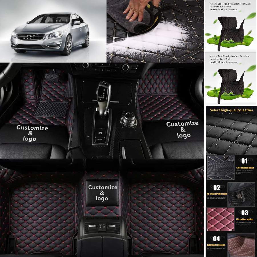 For Volvo S60 Car Floor Mats Custom Waterproof Auto Liners Carpets Anti-Slip