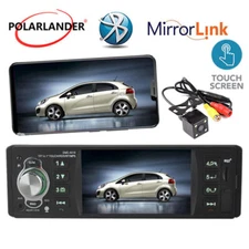 4.1'' 1Din Car MP5 Player Radio Bluetooth TF FM RDS Stereo Remote Control Camera