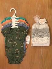 New Carter's Infant Boys Summer Bodysuits Lot of 9 Short Sleeve Size 3 Months