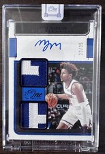 2021-22 Panini One And One Basketball Miles McBride Rookie Dual Patch RPA /35