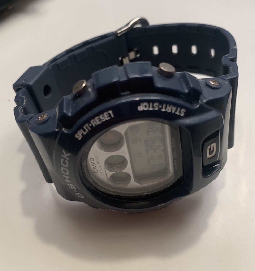 Vintage! Casio G-SHOCK 1288 DW-6900 Cool Blue Watch! Made In
