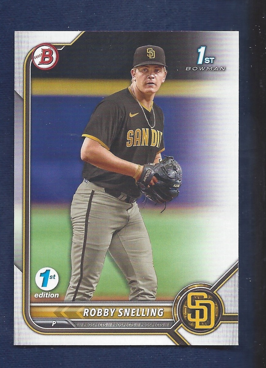 ROBBBY SNELLING RARE FIRST EDITION 2022 BOWMAN DRAFT .99 ROBBBY SNELLING RARE FIRST EDITION 2022 BOWMAN DRAFT .99