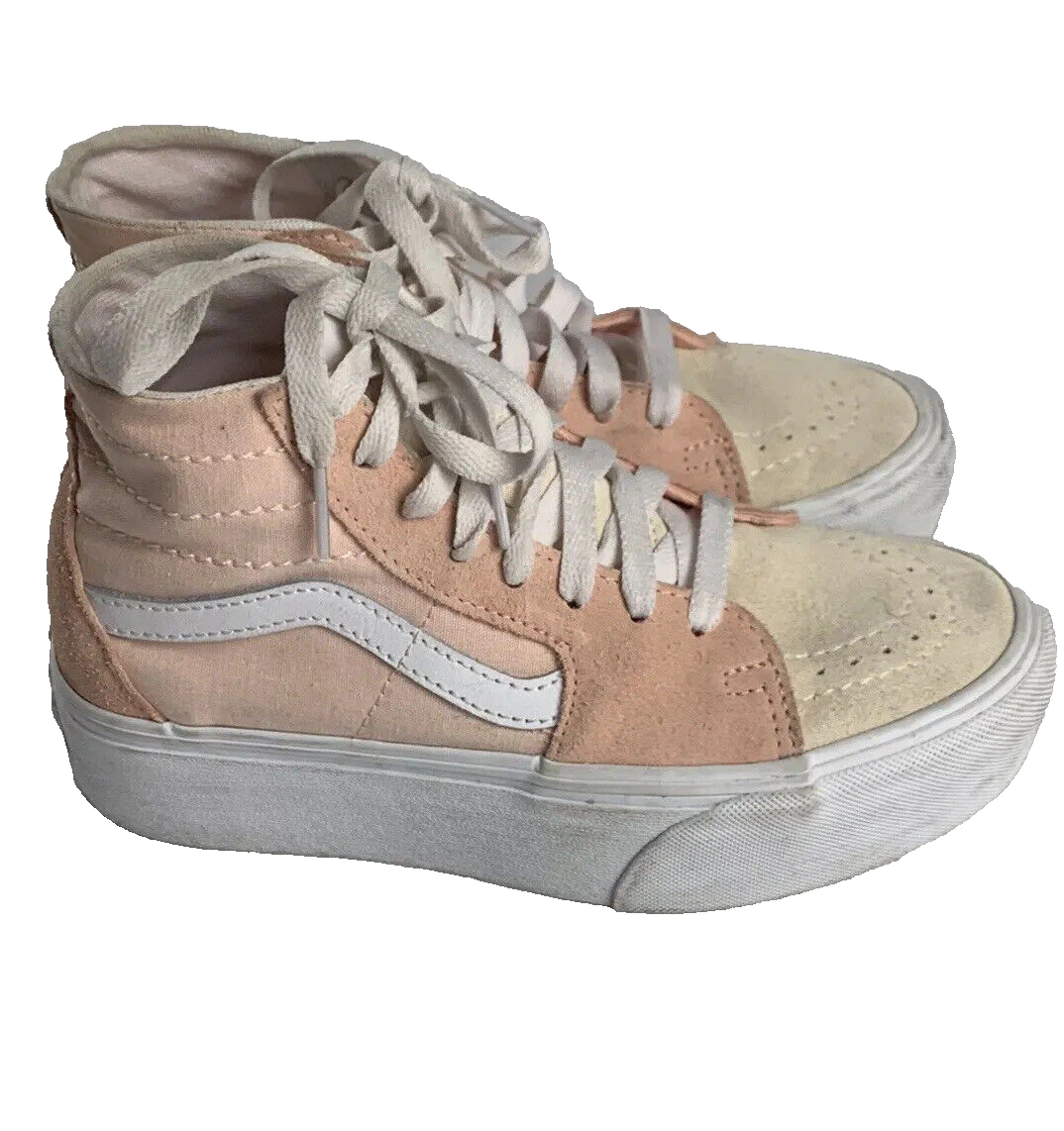 vans altas rosas