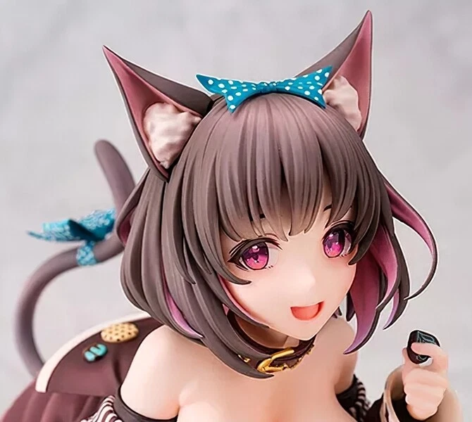 Mauve Chocolate Cat Girl 24cm 1/6 Anime STP PVC Figure Toys CN ver