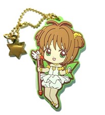 Card Captor Sakura Kinomoto Llavero de Goma Episodio 12 El Disfraz de Tarjeta del Tiempo
