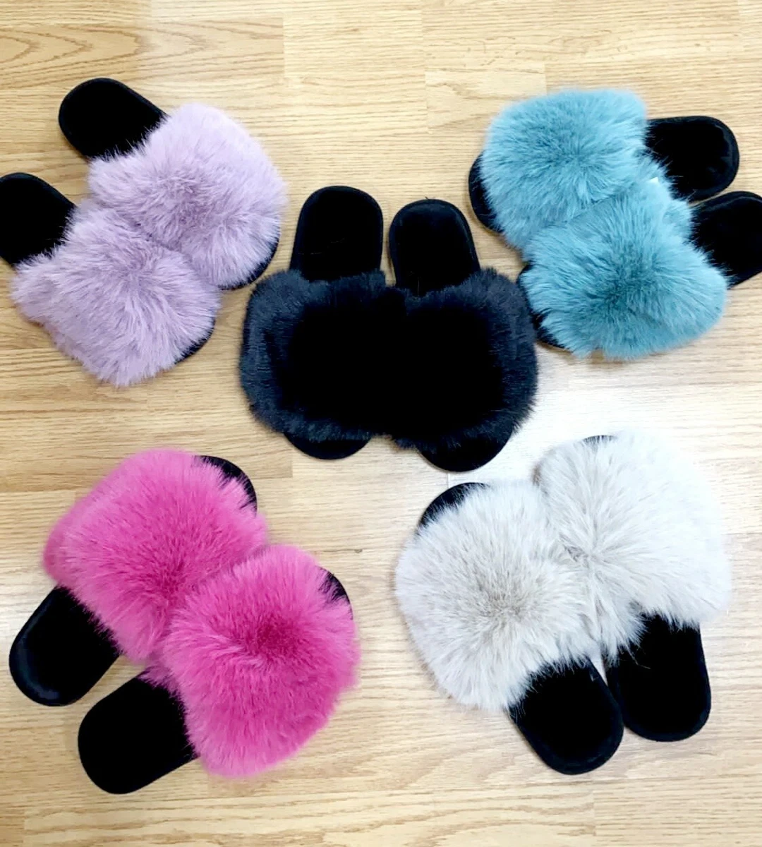 Pantofole shop con pelliccia