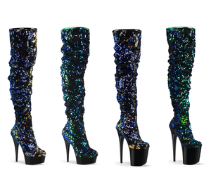 pleaser flamingo thigh high boots