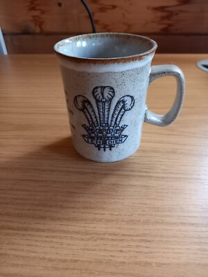 Vintage Dunoon Tasse zum Gedenken an die Hochzeit des Prinzen von Wales + Diana Spencer
