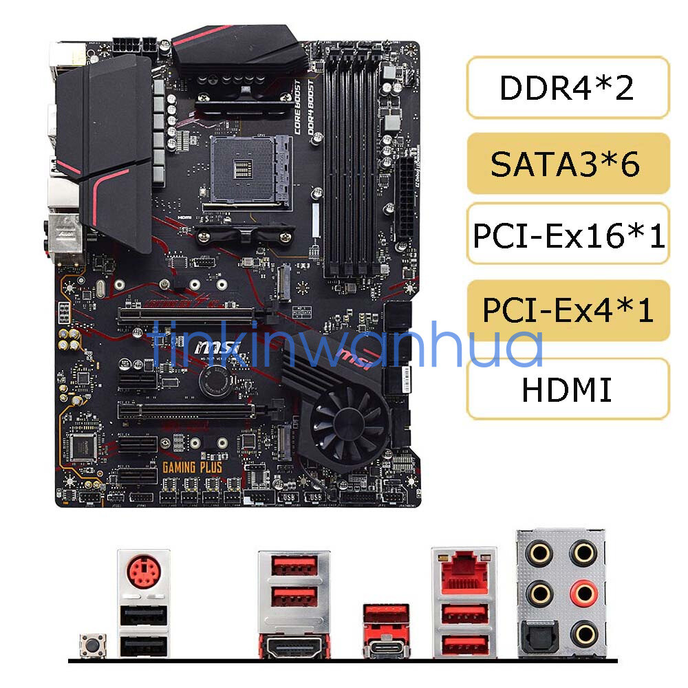 For MSI MPG X570 GAMING PLUS Socket AM4 DDR4 HDMI 6×SATA III