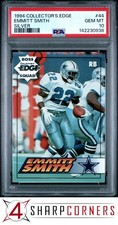 1994 COLLECTOR'S EDGE SILVER #44 EMMITT SMITH HOF POP 4 PSA 10