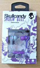 Skullcandy Smokin Buds Earbuds with Mic in Athletic Purple New