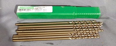 Lot Of 24 Precision HD Aircraft Ext Drill HSS-E Bronze