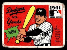 1971 Fleer World Series Baseball #39 (Charlie Keller) Signed (no COA) (crease)