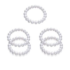 Elastic Pearl Bracelet Stackable Stretch Bracelet Wedding Accessories Bride - 03