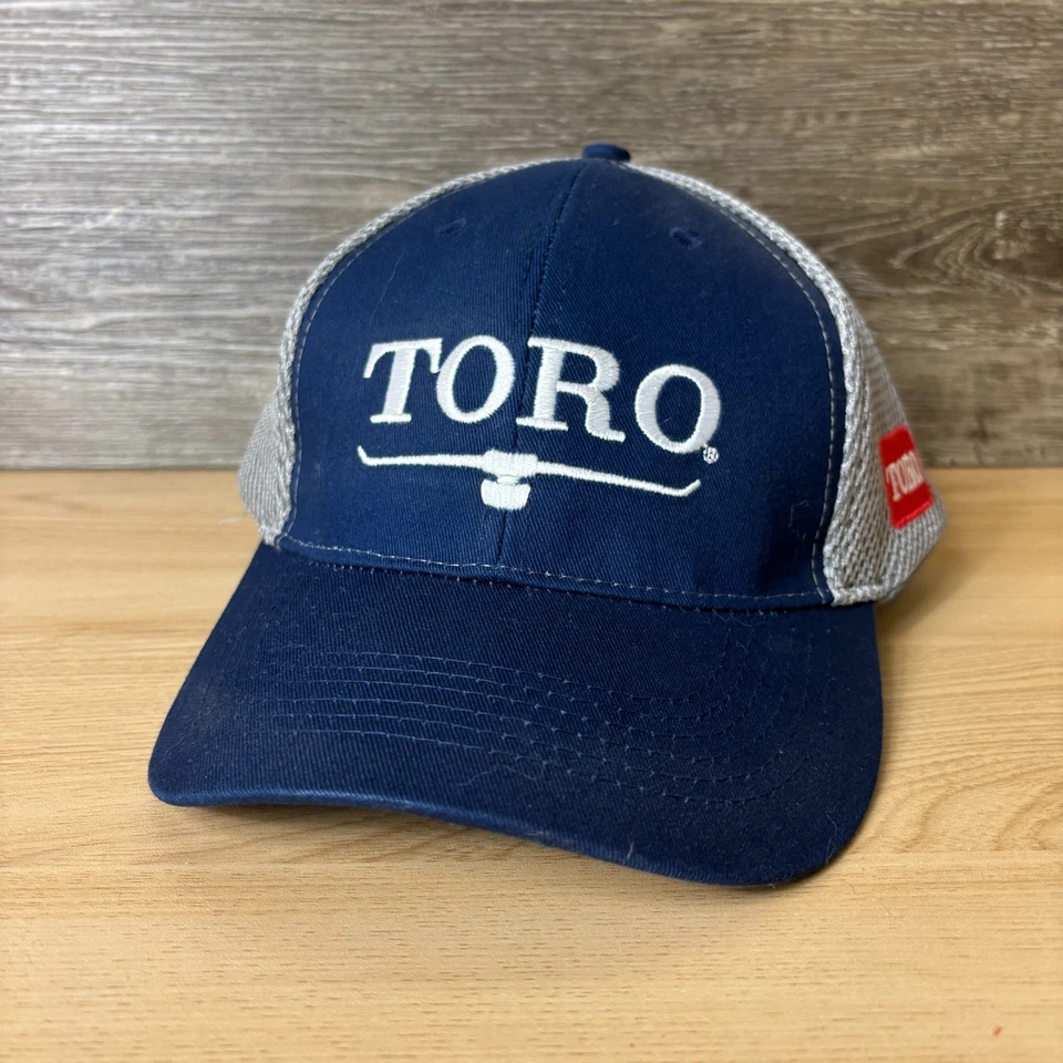 Boné TORO chapéu alça traseira azul cinza bordado masculino - Imagem 3 de 4